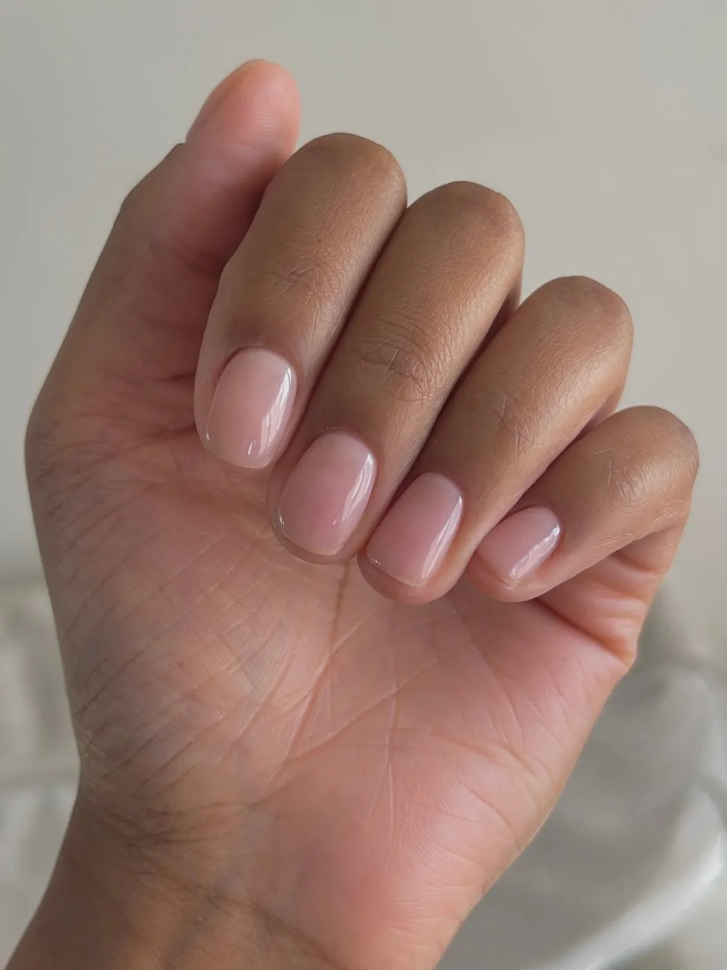 Sheer Pale Pink Visual Idea Sheer Pale Pink Visual Idea — Bridesmaid Nails Pink 2027