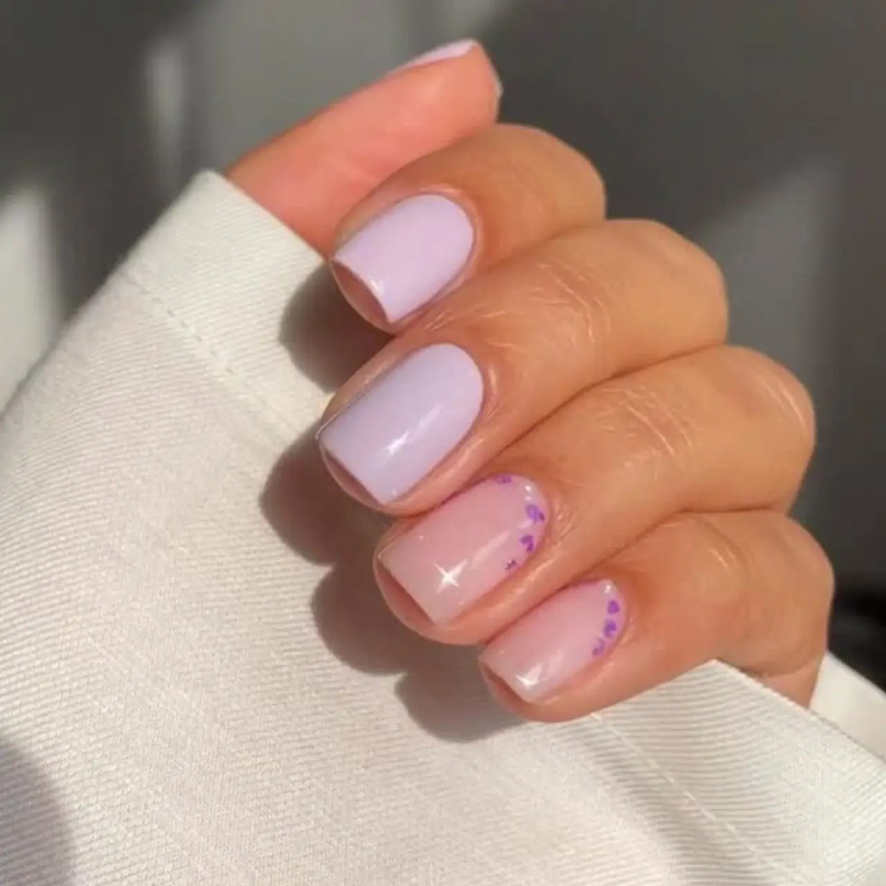 Visual Idea — Some Nails Have A Subtle Shimmer Finish Visual Idea — Some Nails Have A Subtle Shimmer Finish — Spring Square Nails 2027