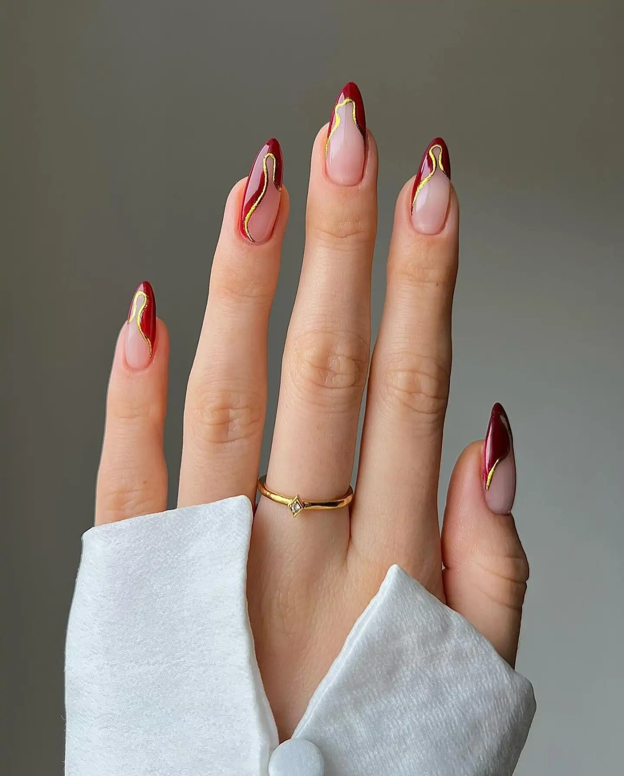 Glossy Visual Idea Glossy Visual Idea — Winter Red Nails 2027