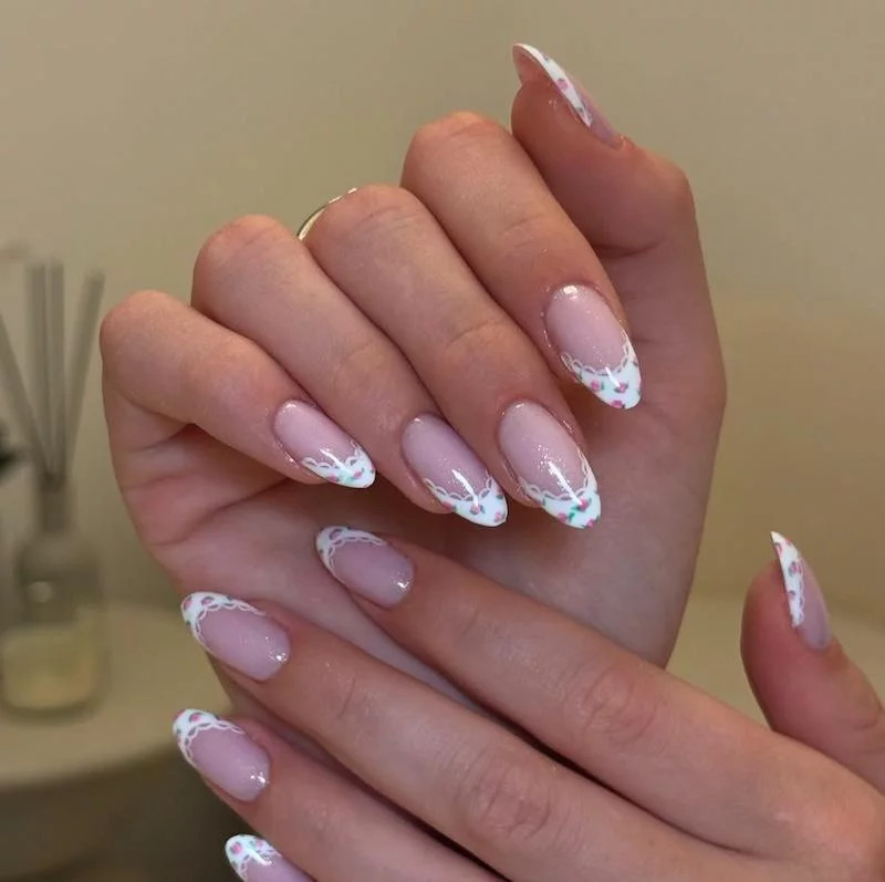 High-Shine Chrome Visual Idea High-Shine Chrome Visual Idea — Summer French Tip Nails 2027