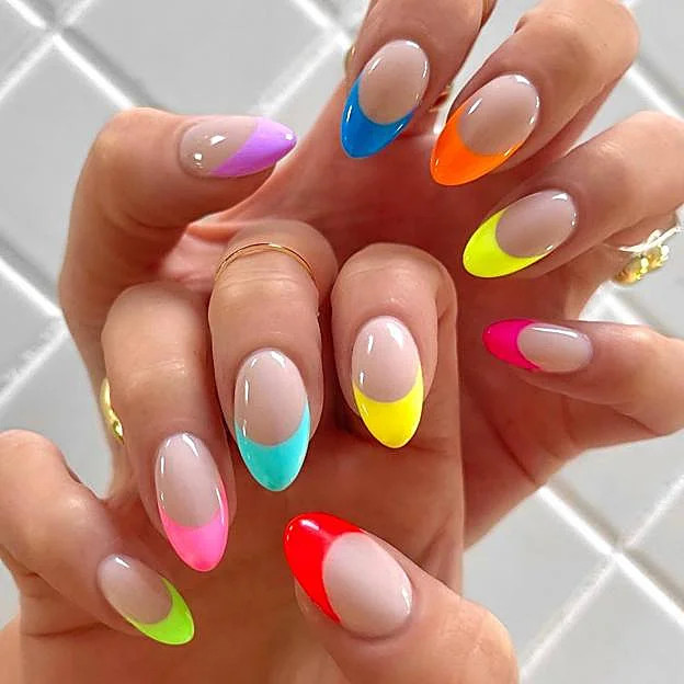 Neat Application Even Color Visual Idea Neat Application Even Color Visual Idea — Summer French Tip Nails 2027