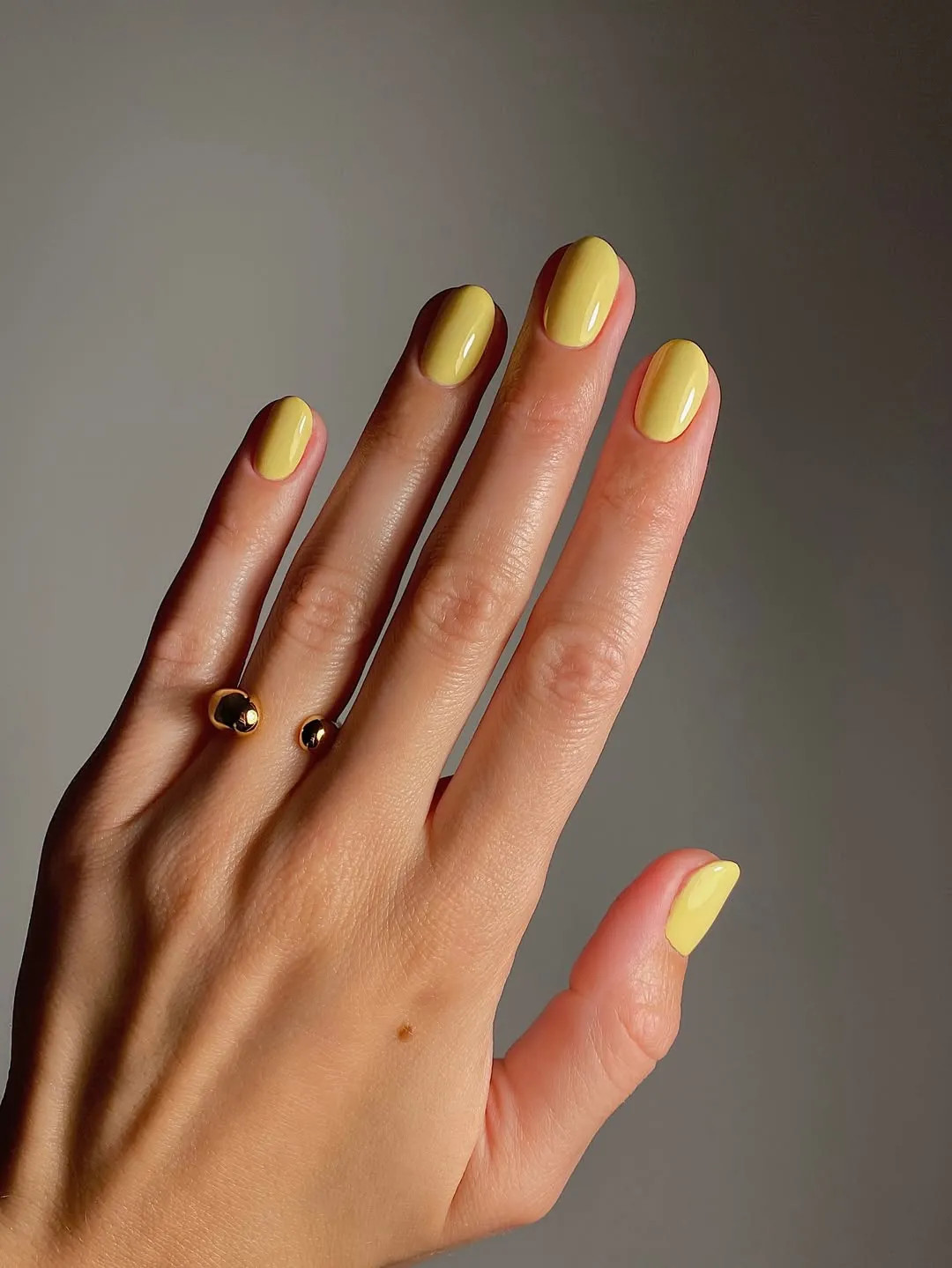 Solid Color Visual Idea Solid Color Visual Idea — Yellow Summer Nails 2027