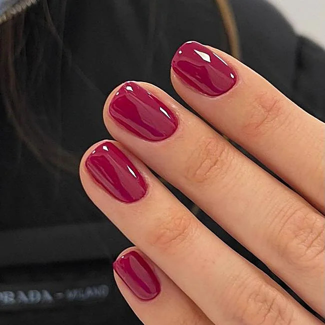 Visual Idea — Short Winter Round Nails 2027