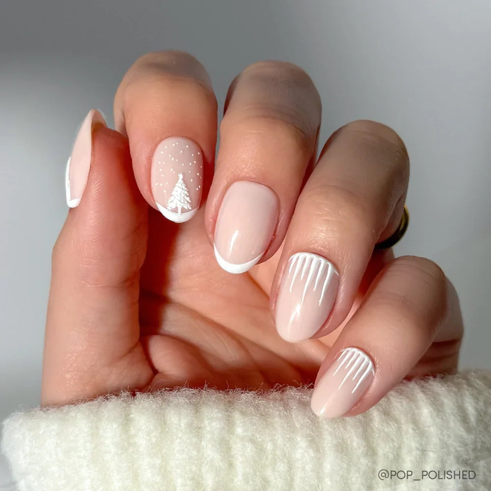 Winter Holiday Visual Idea Winter Holiday Visual Idea — Winter Round Nails 2027