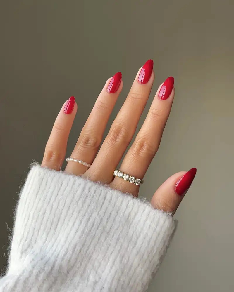 Vibrant Red Visual Idea Vibrant Red Visual Idea — Nails 2027 for Red Dress