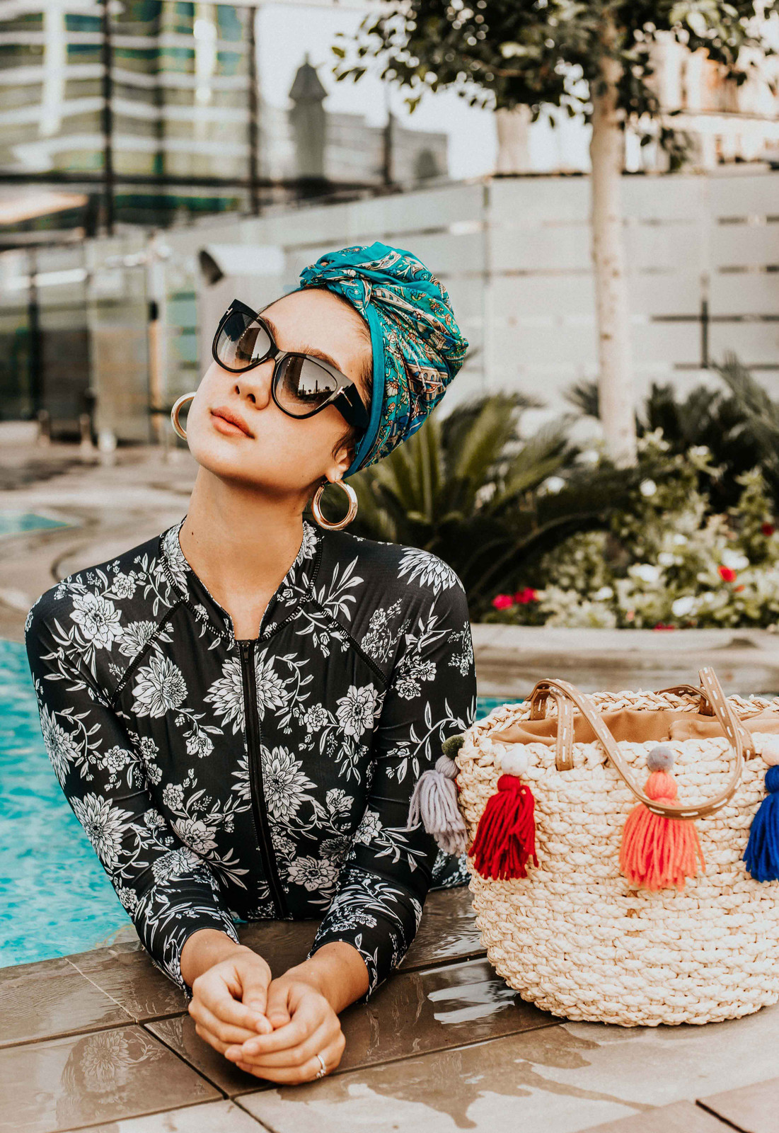 Floral Rash Guard for Chic Poolside Style Floral Rash Guard for Chic Poolside Style — Dubai Outfits 2027