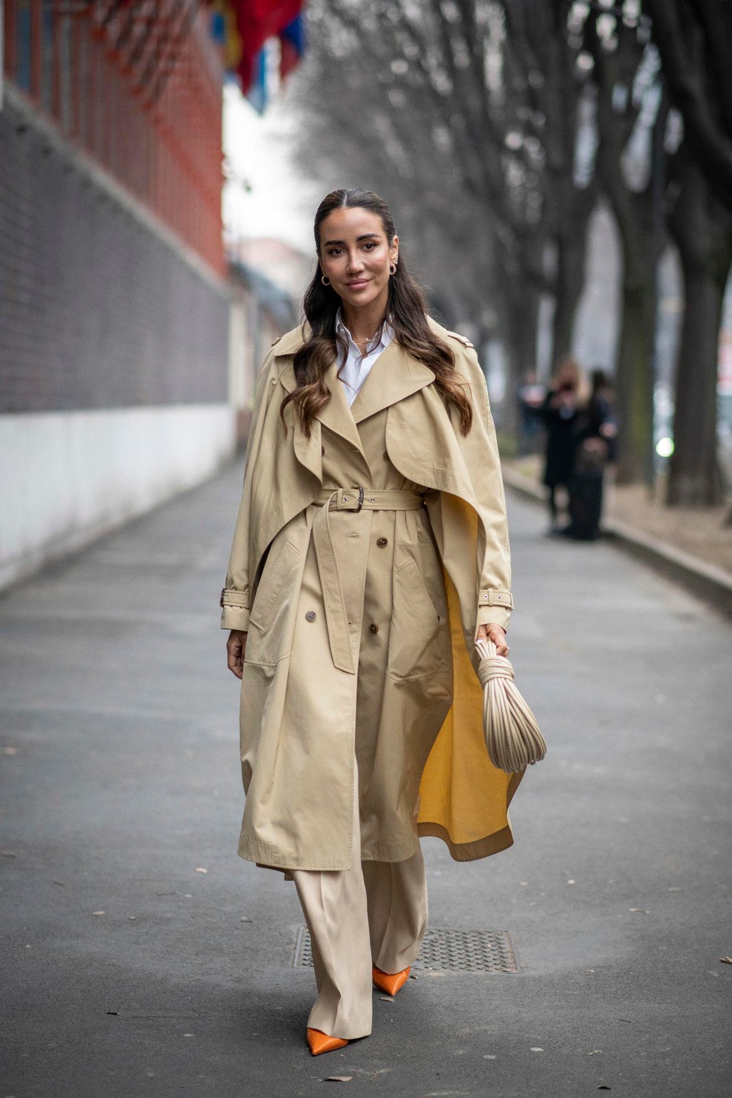 Classic Trench Meets Vibrant Orange Heels Classic Trench Meets Vibrant Orange Heels — Shein Outfits 2027
