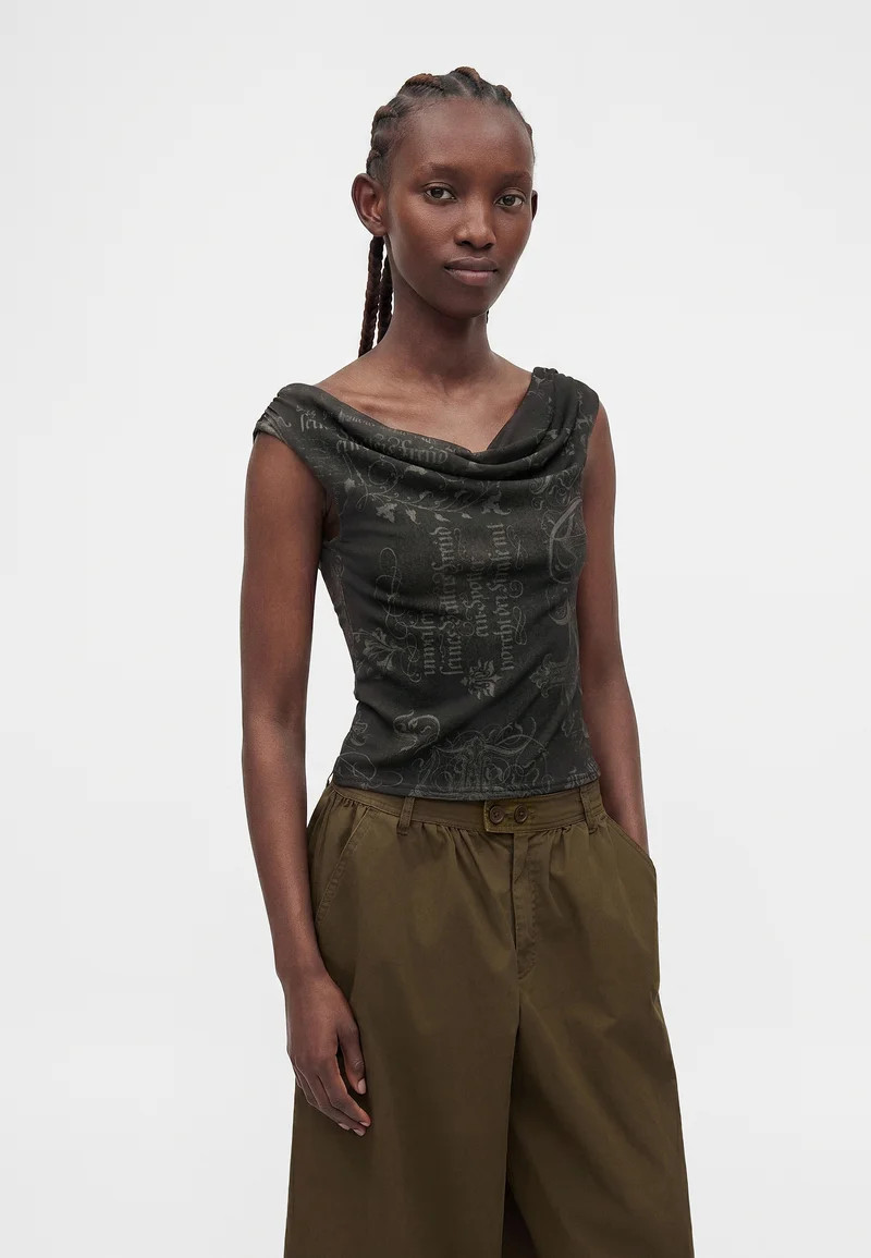 Cowl Neck Top and Trousers: Sleek Urban Separates Cowl Neck Top and Trousers: Sleek Urban Separates — Urban Outfitters Outfits 2027