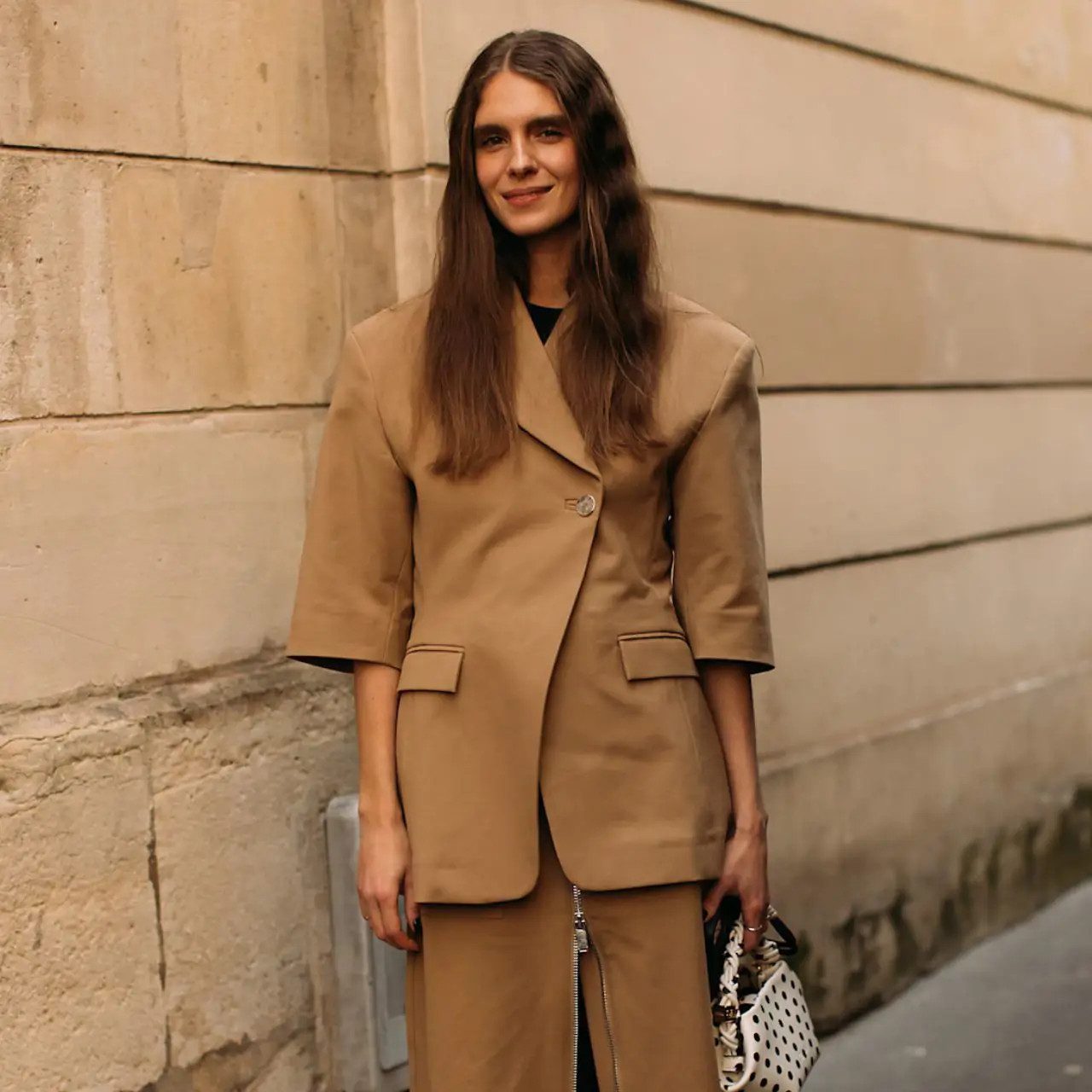Relaxed Sophistication: Camel Cropped Blazer and Trousers Relaxed Sophistication: Camel Cropped Blazer and Trousers — Spring Outfits 2027 with Blazer