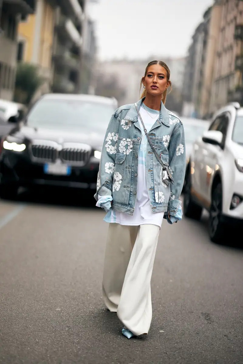 Casual Cool: Floral Denim Jacket Birthday Style Casual Cool: Floral Denim Jacket Birthday Style — 18th Birthday Outfits 2027