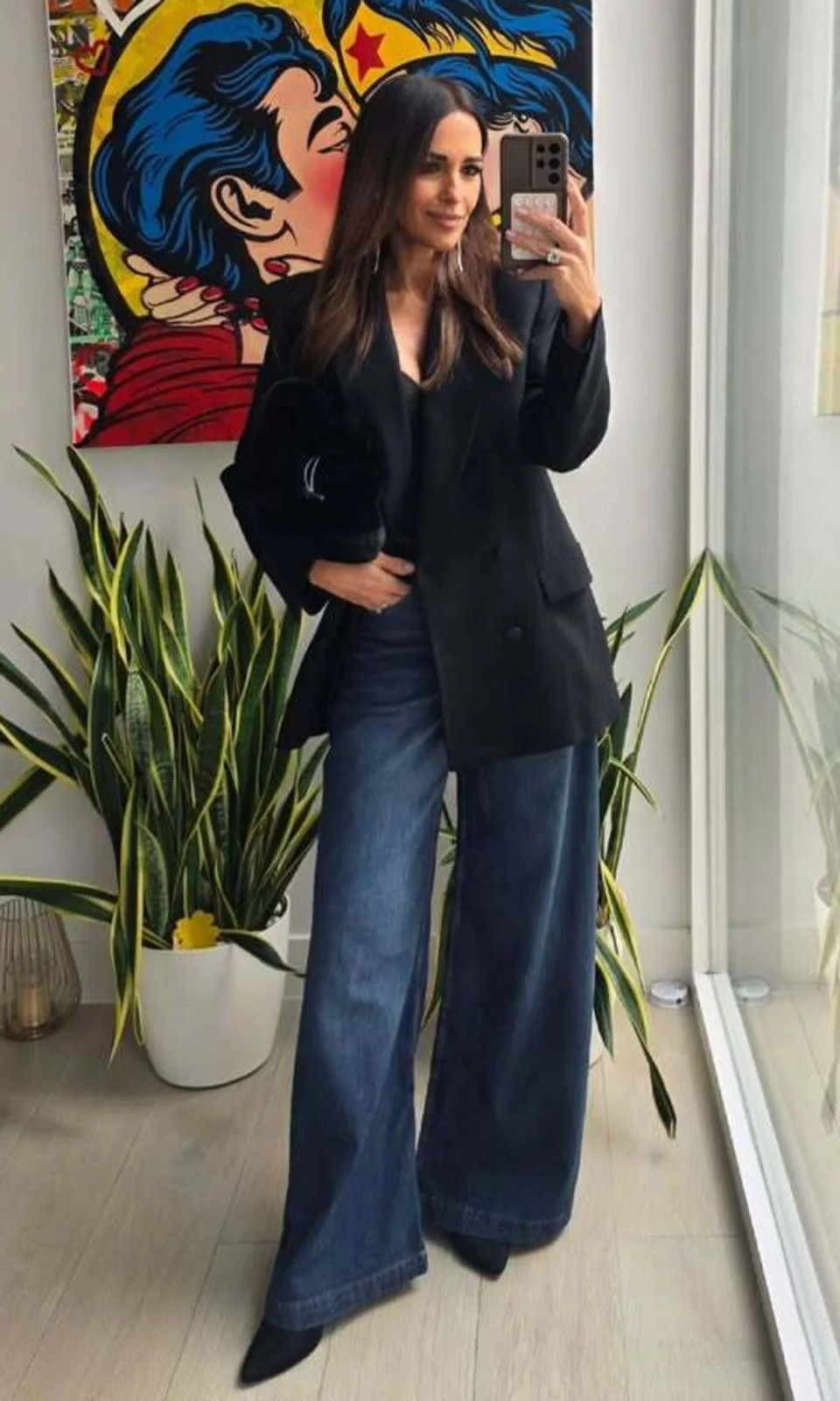 Denim Wool Outfit Idea Denim Wool Outfit Idea — New Years Eve Outfits 2027 with Pants