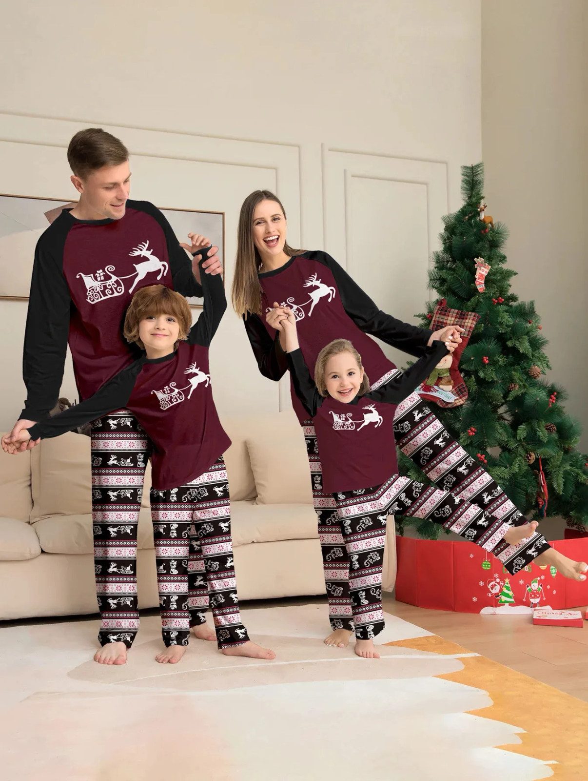 Coordinated Comfort: Festive Flannel Pajamas for Family Photos Coordinated Comfort: Festive Flannel Pajamas for Family Photos — Winter Family Photo Outfits 2027
