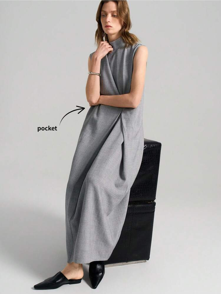Sleeveless High-Neck Maxi Dress — Summer Country Concert Outfits 2027