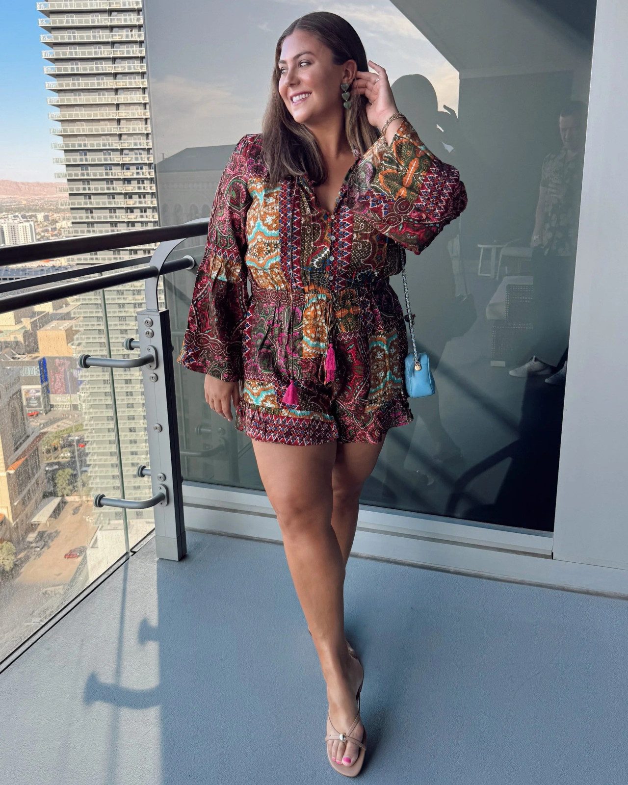 Nude Heeled Sandals Outfit Idea — Las Vegas Outfits 2027