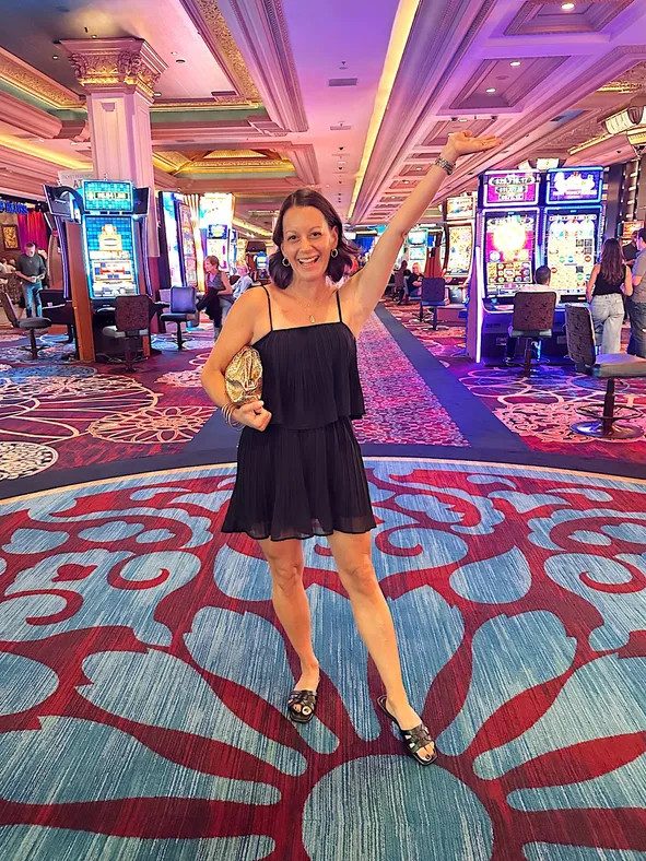 Elegant Black Pleated Mini Dress for Casino Evenings — Las Vegas Outfits 2027