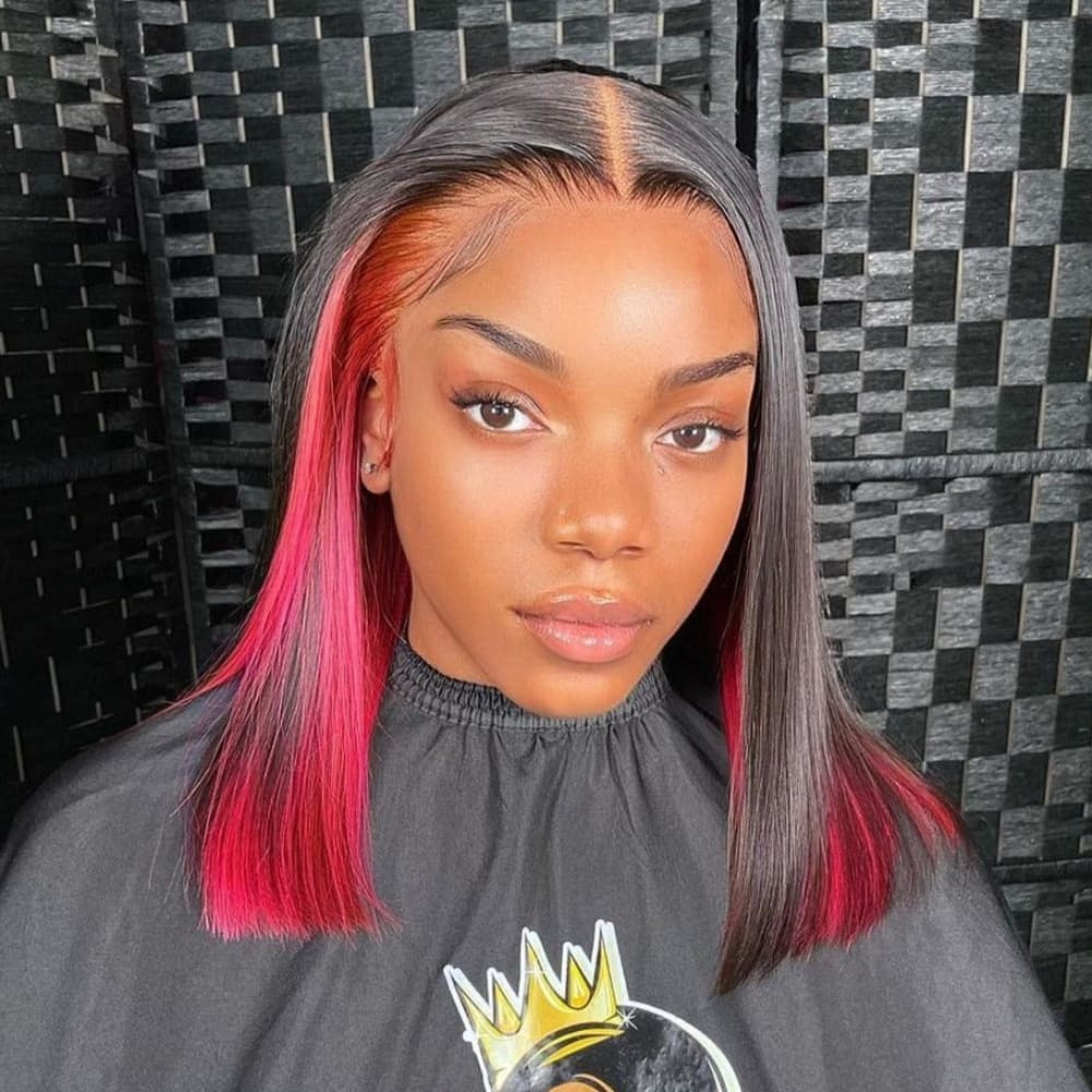 Black With Pink Highlights Visual Idea Black With Pink Highlights Visual Idea — Peekaboo Bob 2027