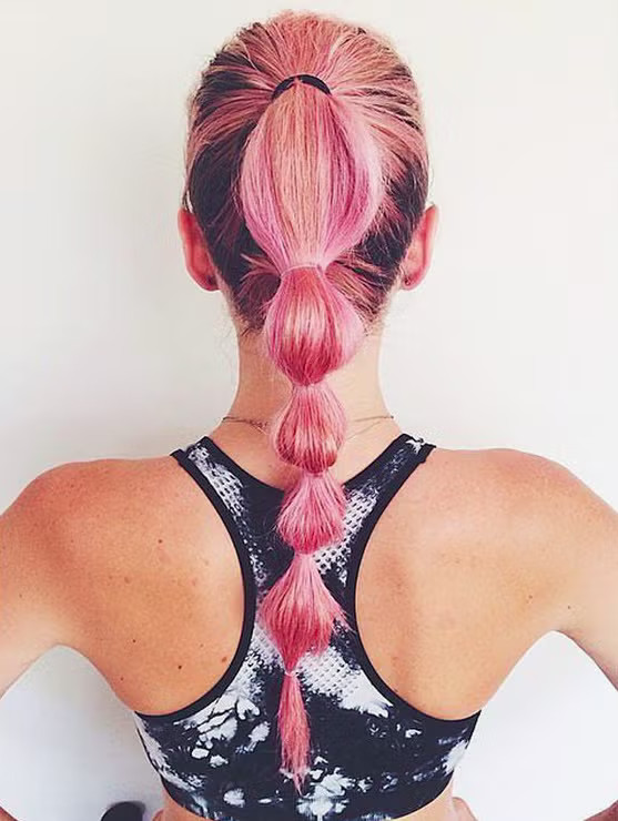 Vibrant Pink With Dark Roots Visual Idea — Yoga Hairstyles 2027