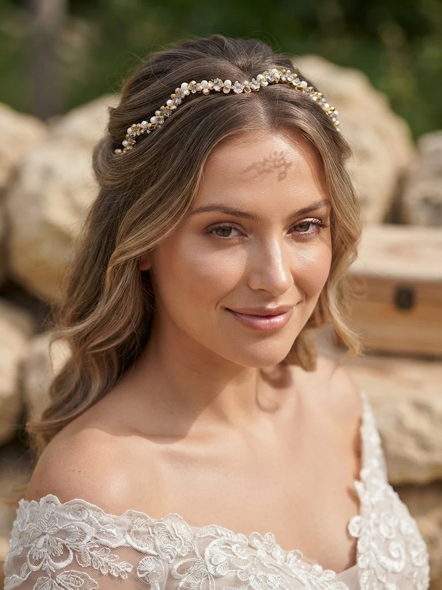 Collarbone Visual Idea Collarbone Visual Idea — Pearl Headband Hairstyles 2027