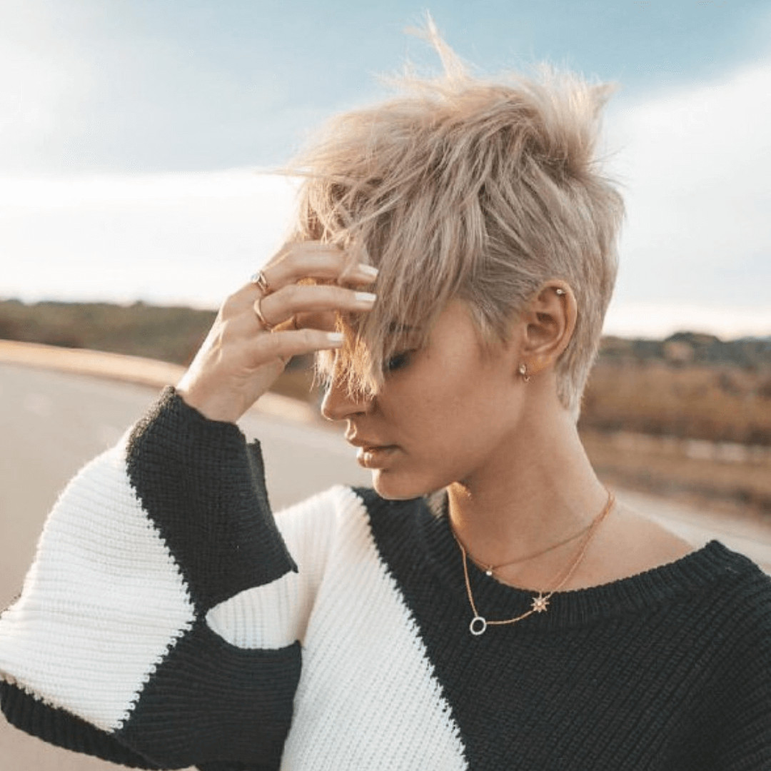 Undercut Pixie with Purple Pink Ombre — Pixie 2027 for Oval Face