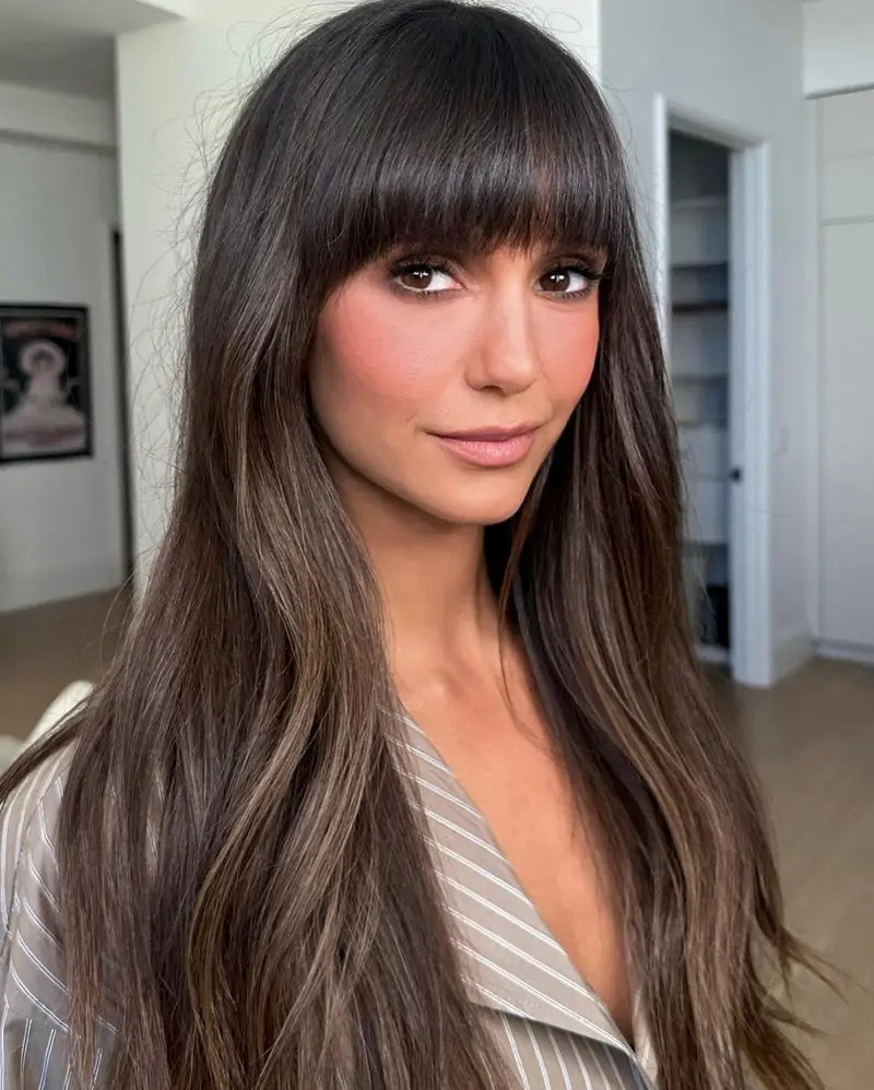 Mid-Back Straight With Dense Full Bangs — Bold Bangs 2027