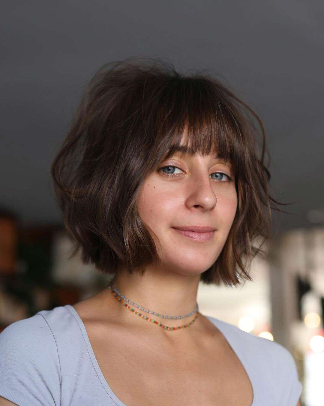 Textured Bob Visual Idea — Bold Bangs 2027