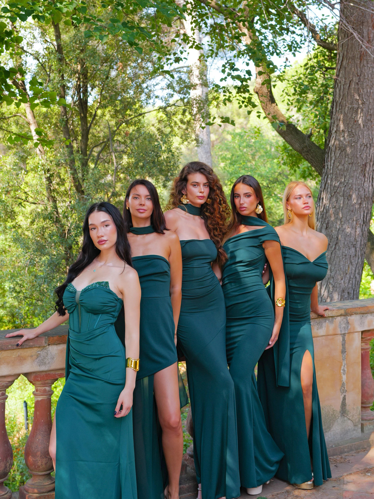 Emerald Green Dresses with Varied Necklines for Bridesmaids Emerald Green Dresses with Varied Necklines for Bridesmaids — Bridesmaid Dresses 2027