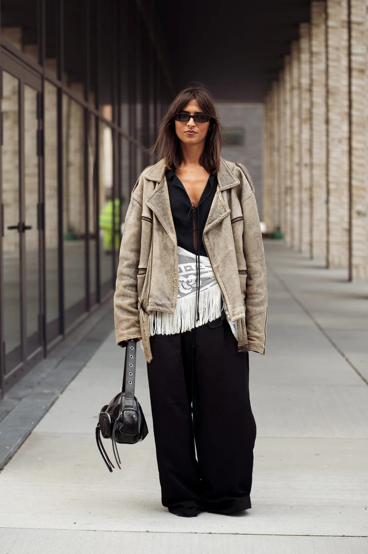 Edgy Ensemble: Leather Jacket, Mesh Top, and Leggings Edgy Ensemble: Leather Jacket, Mesh Top, and Leggings — Alt Outfits 2027