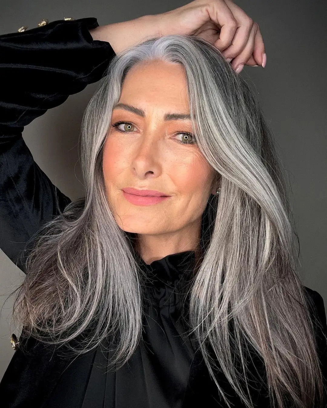 Mid-Back Visual Idea — Gray Hair Color 2027