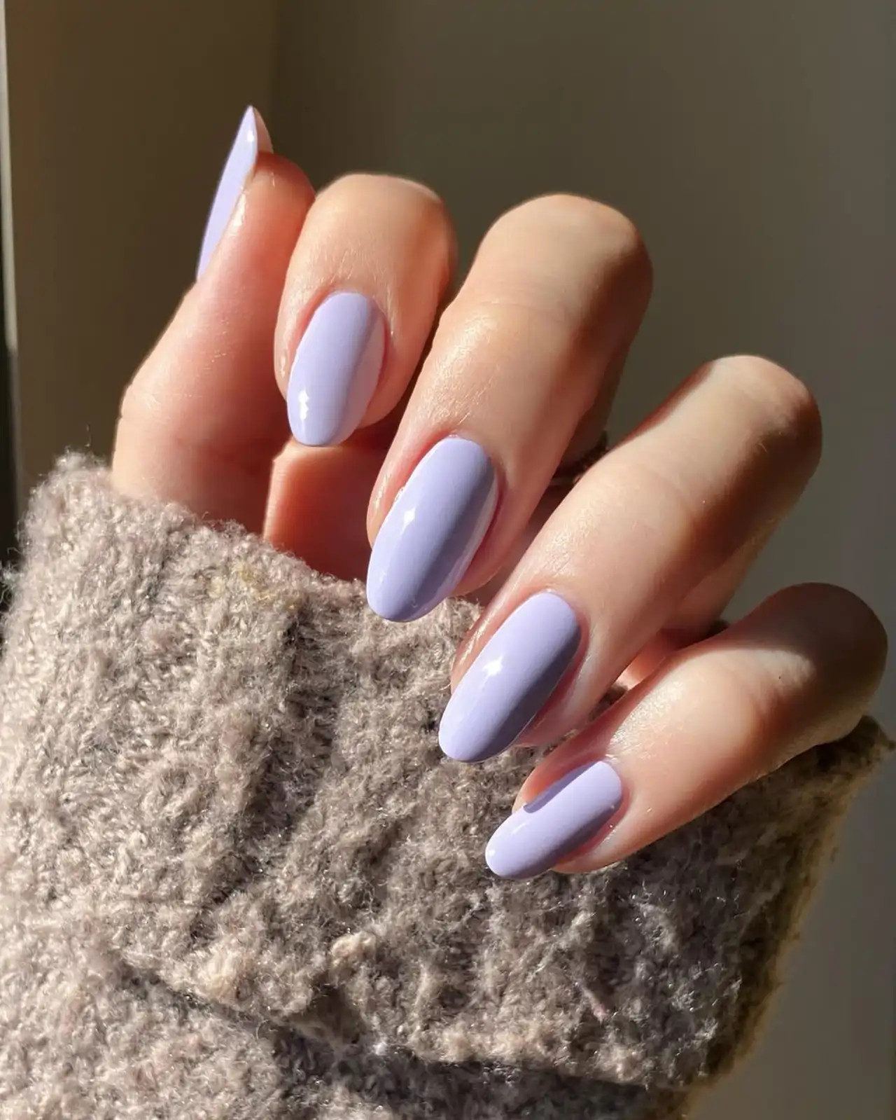 Glossy Pale Lavender Purple Glossy Pale Lavender Purple — Pastel Nails 2027 for Pale Skin