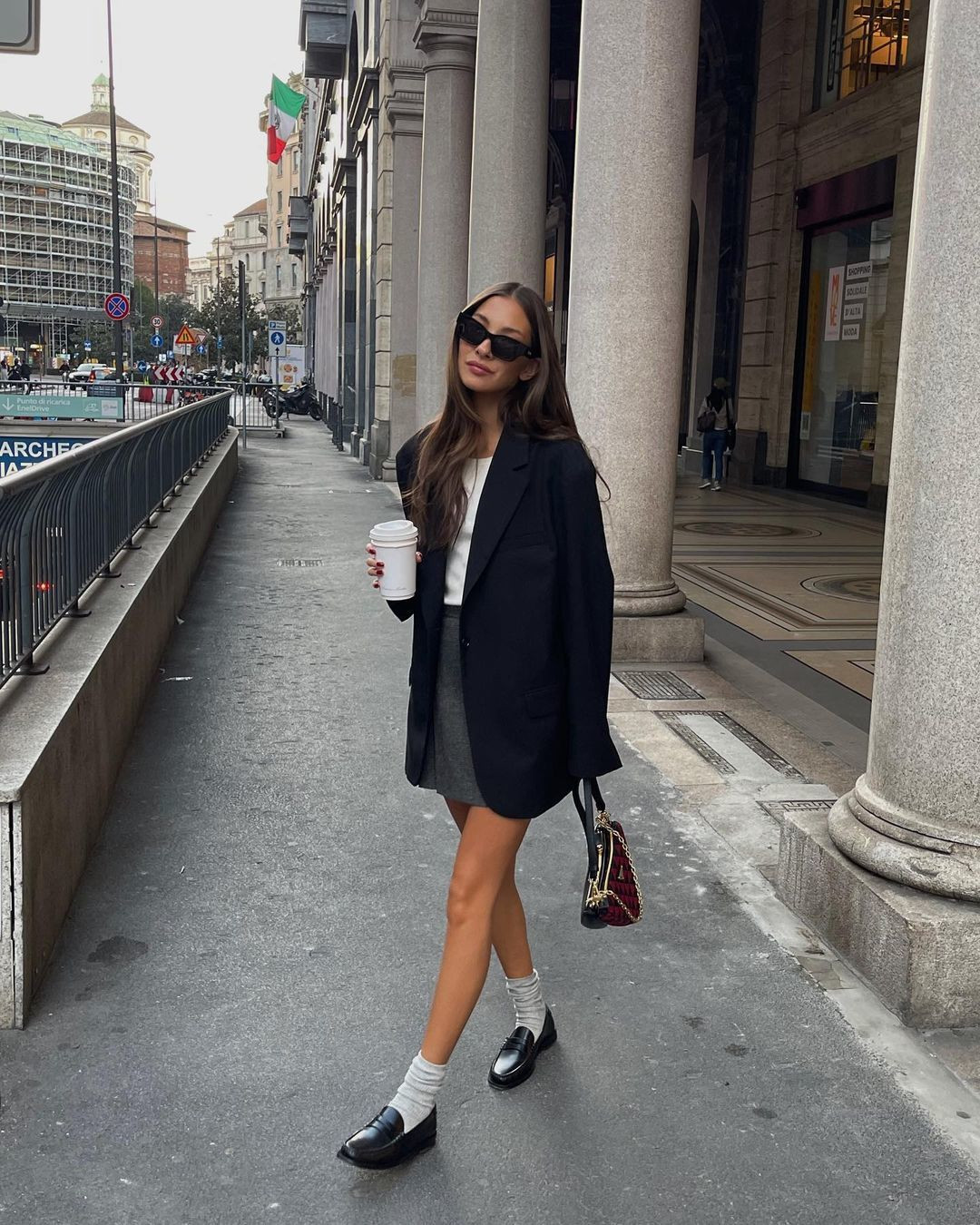 Modern Oversized Blazer with Mini Skirt Ensemble Modern Oversized Blazer with Mini Skirt Ensemble — Spring Teacher Outfits 2027