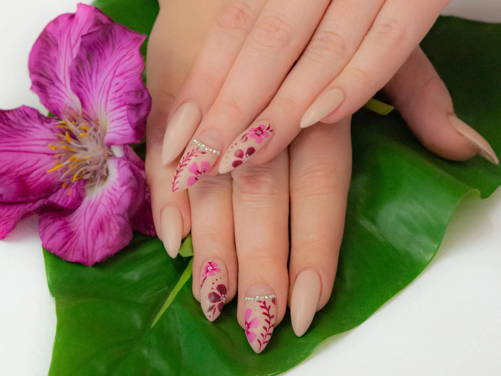 Both Hands Visual Idea Both Hands Visual Idea — Floral Acrylic Nails 2027