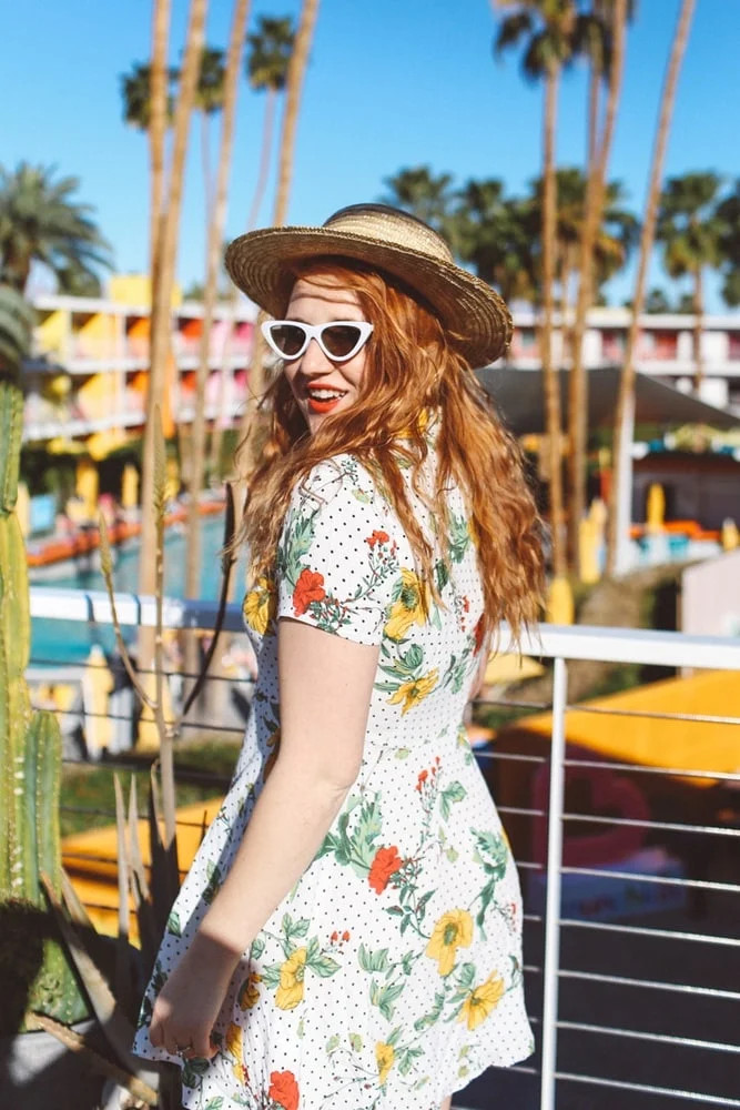 Floral Print Dress for a Sweet Casual Day Out Floral Print Dress for a Sweet Casual Day Out — Palm Springs Outfits 2027