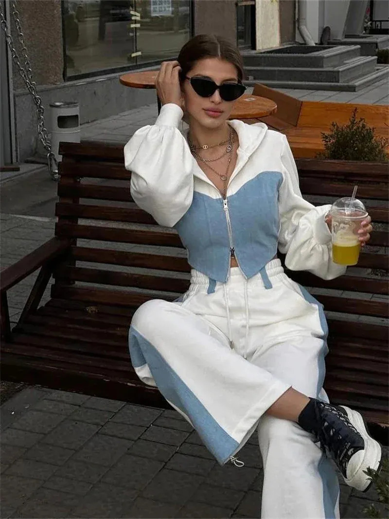 Casual Cool: Color-Blocked Denim Set for a Relaxed Steakhouse Vibe Casual Cool: Color-Blocked Denim Set for a Relaxed Steakhouse Vibe — Steakhouse Outfits 2027