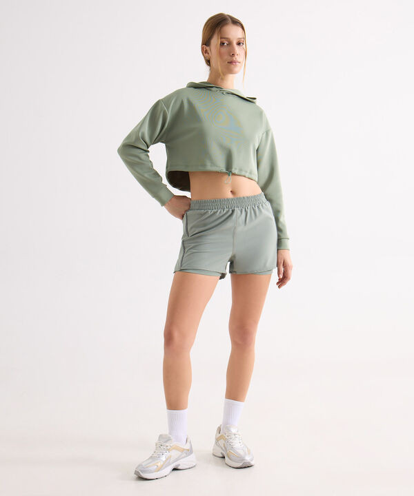 Monochromatic Comfort: Green Set with White Sneakers Monochromatic Comfort: Green Set with White Sneakers — Athletic Shorts Outfits 2027