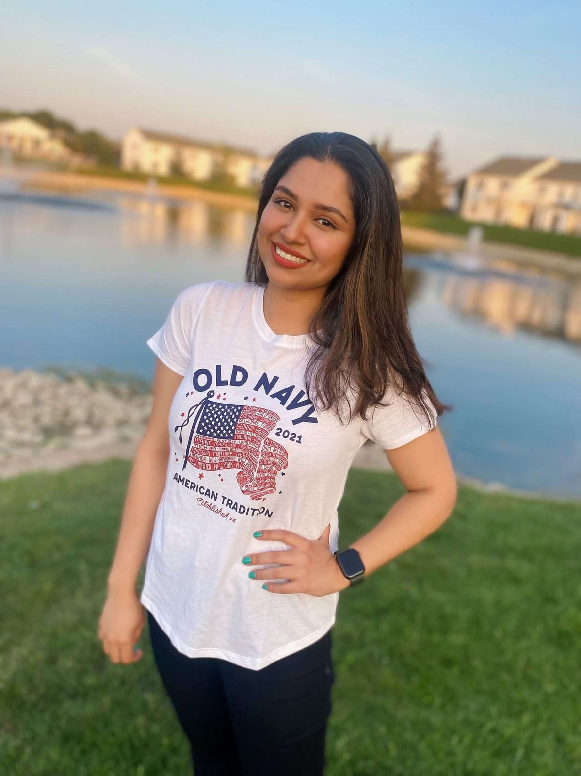 Graphic Tee and Black Pants for a Casual Celebration Graphic Tee and Black Pants for a Casual Celebration — Fourth of July Outfits 2027