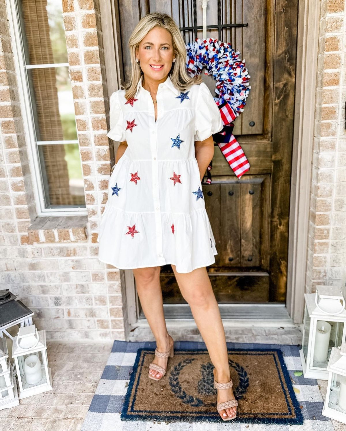 Sparkling Stars on a White Dress for a Festive Flair Sparkling Stars on a White Dress for a Festive Flair — Fourth of July Outfits 2027