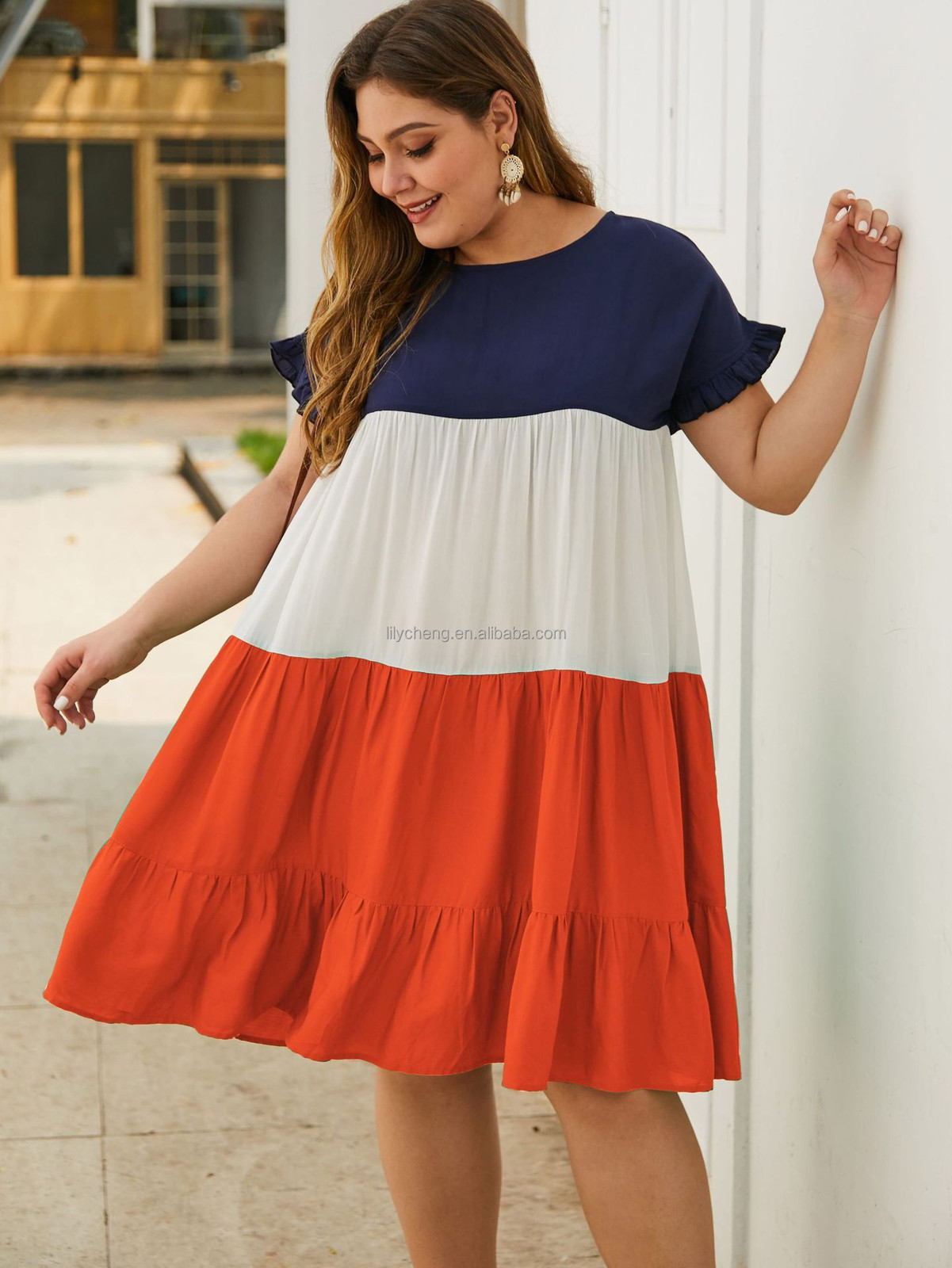 Chic Color-Block Tiers for a Festive Celebration Chic Color-Block Tiers for a Festive Celebration — Fourth of July Outfits 2027