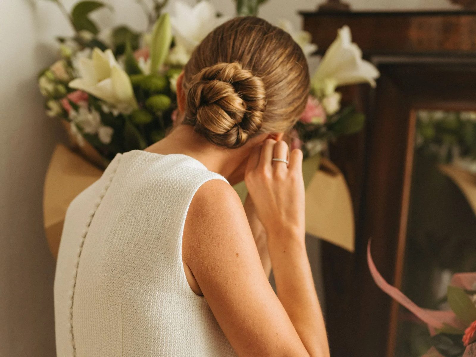 The Polished Blonde Low Bun The Polished Blonde Low Bun — Church Hairstyles 2027