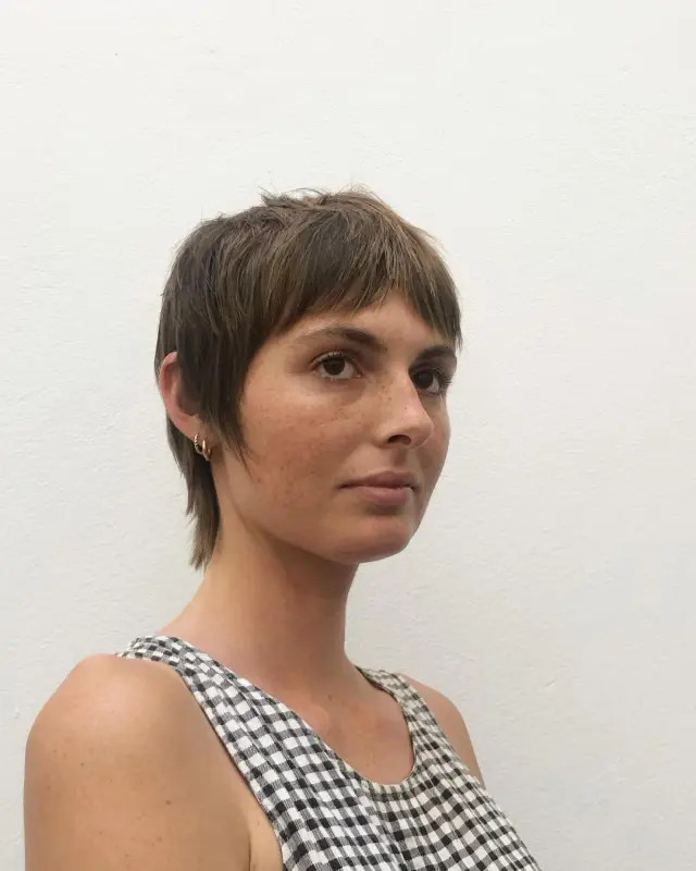 Edgy Pixie Mullet With Piecey Fringe Edgy Pixie Mullet With Piecey Fringe — Pixie Haircuts 2027
