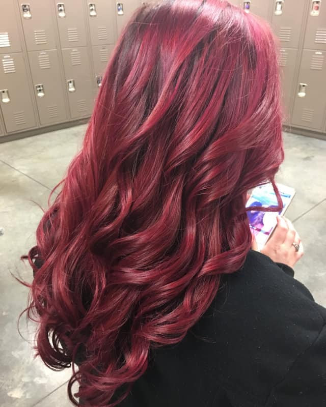 Visual Idea — A Woman'S Long Black Cherry Hair 2027