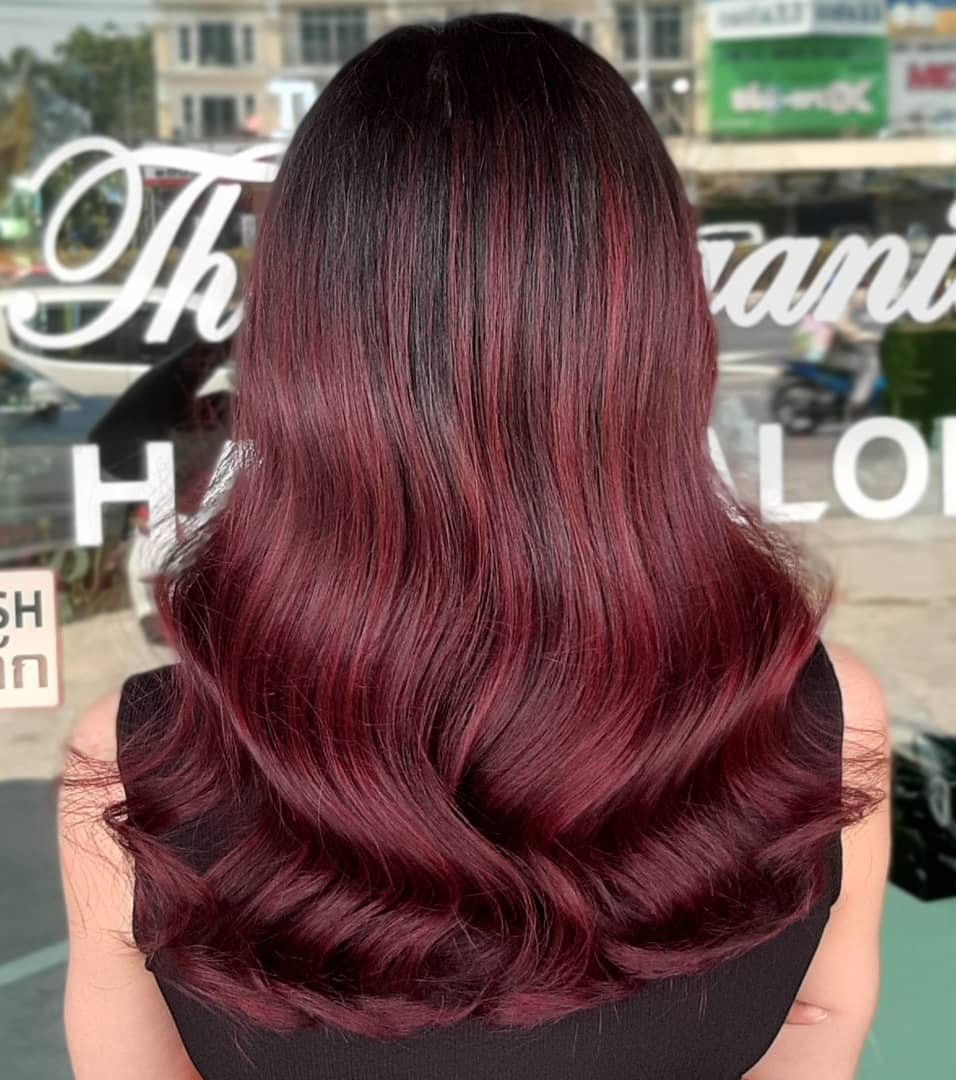 Dark Cherry With Subtle Red Undertones Visual Idea Dark Cherry With Subtle Red Undertones Visual Idea — Black Cherry Hair 2027