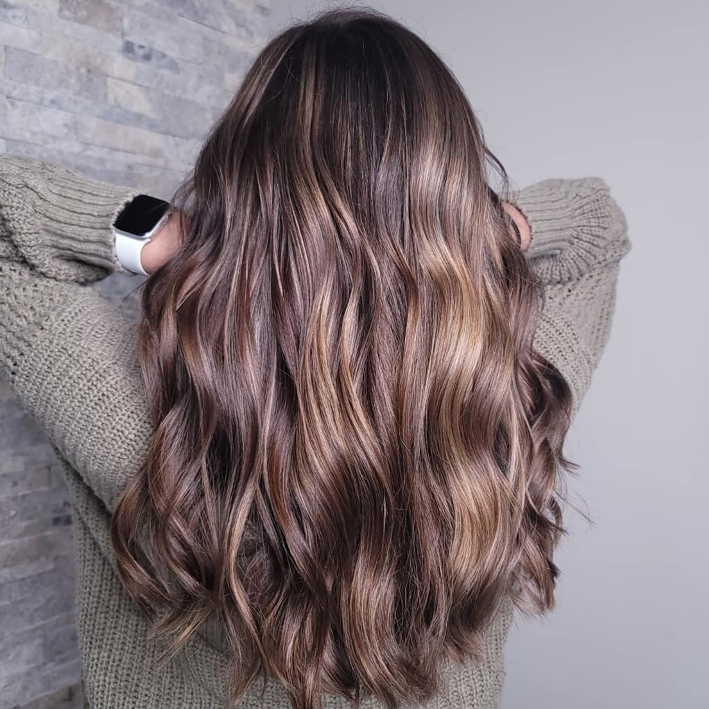 Medium Brunette With Ash Blonde Highlights Medium Brunette With Ash Blonde Highlights — Winter Highlights 2027
