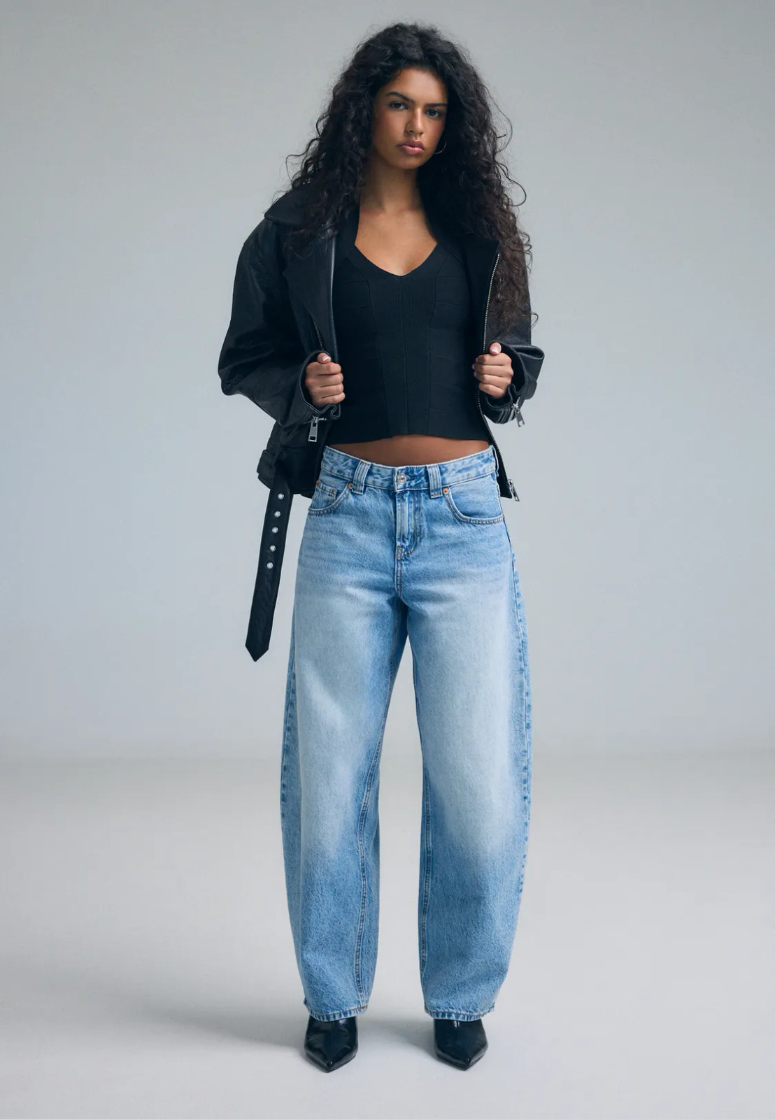 Black Pointed-Toe Heels Outfit Idea — 80s Outfits 2027