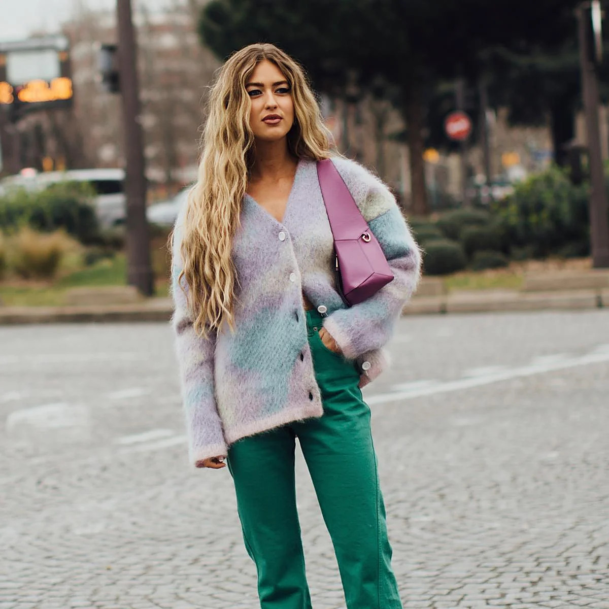 Forest Green Trousers with Mohair Cardigan Forest Green Trousers with Mohair Cardigan — Forest Green Outfits 2027