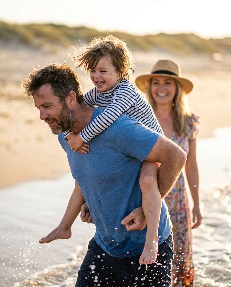 Floral Print Dress and Straw Hat for a Relaxed Beach Day Floral Print Dress and Straw Hat for a Relaxed Beach Day — Family Photo Outfits Beach 2027