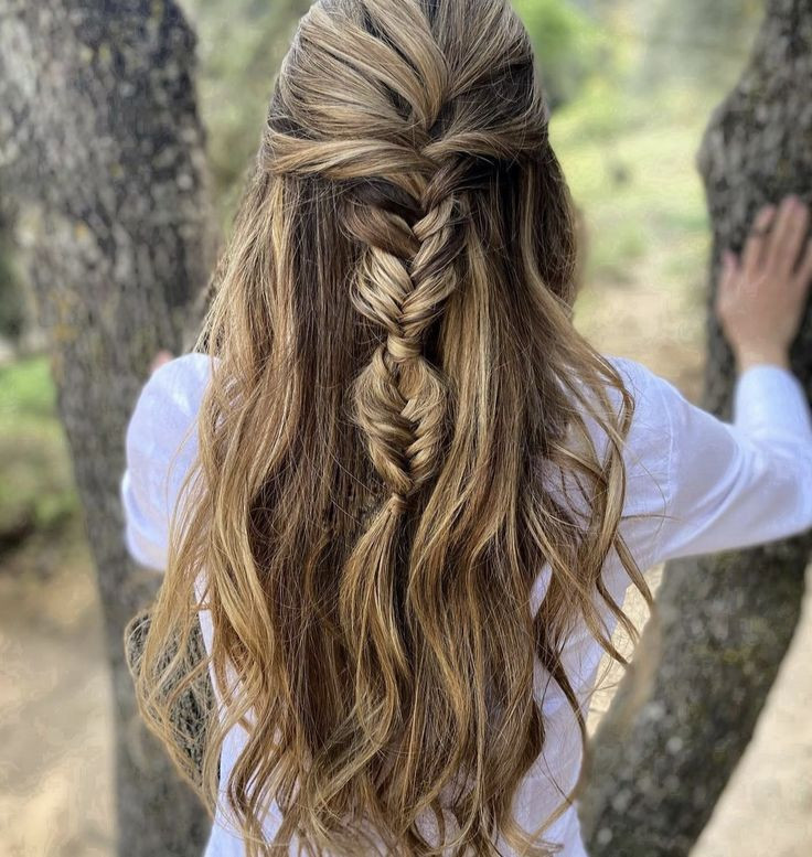 Half-Up Fishtail Braid — Hiking Hairstyles 2027