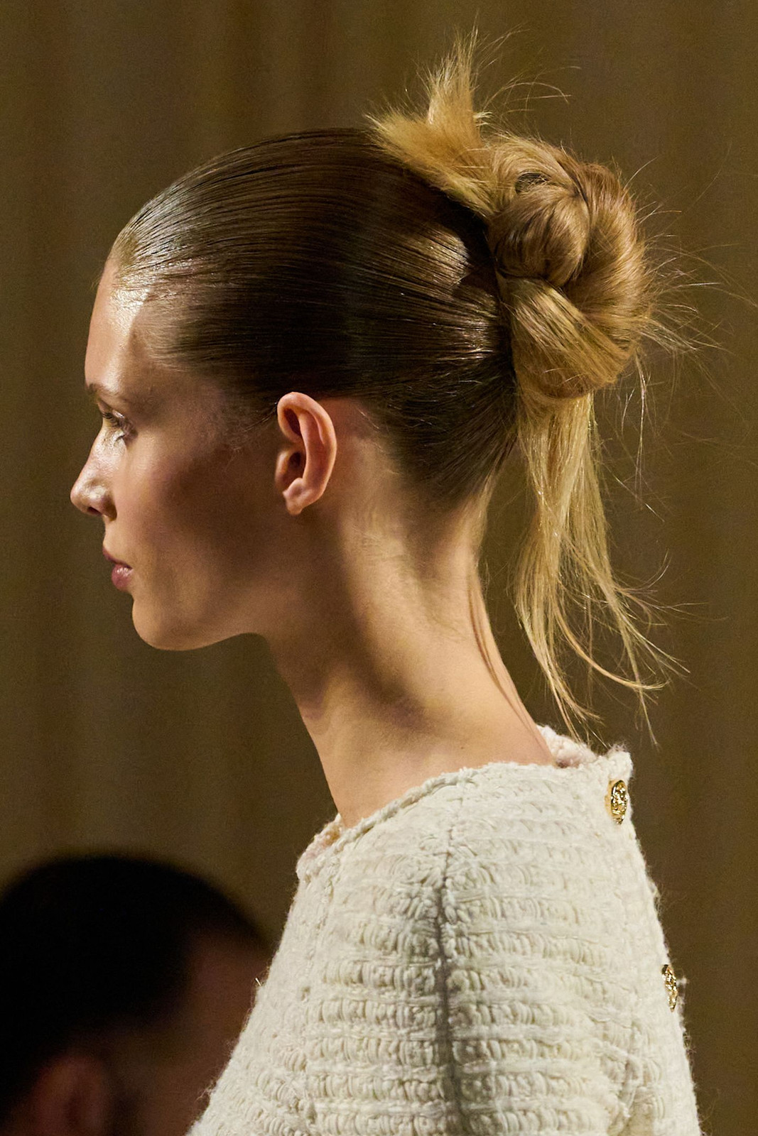 Slicked Back High Messy Bun — Hiking Hairstyles 2027