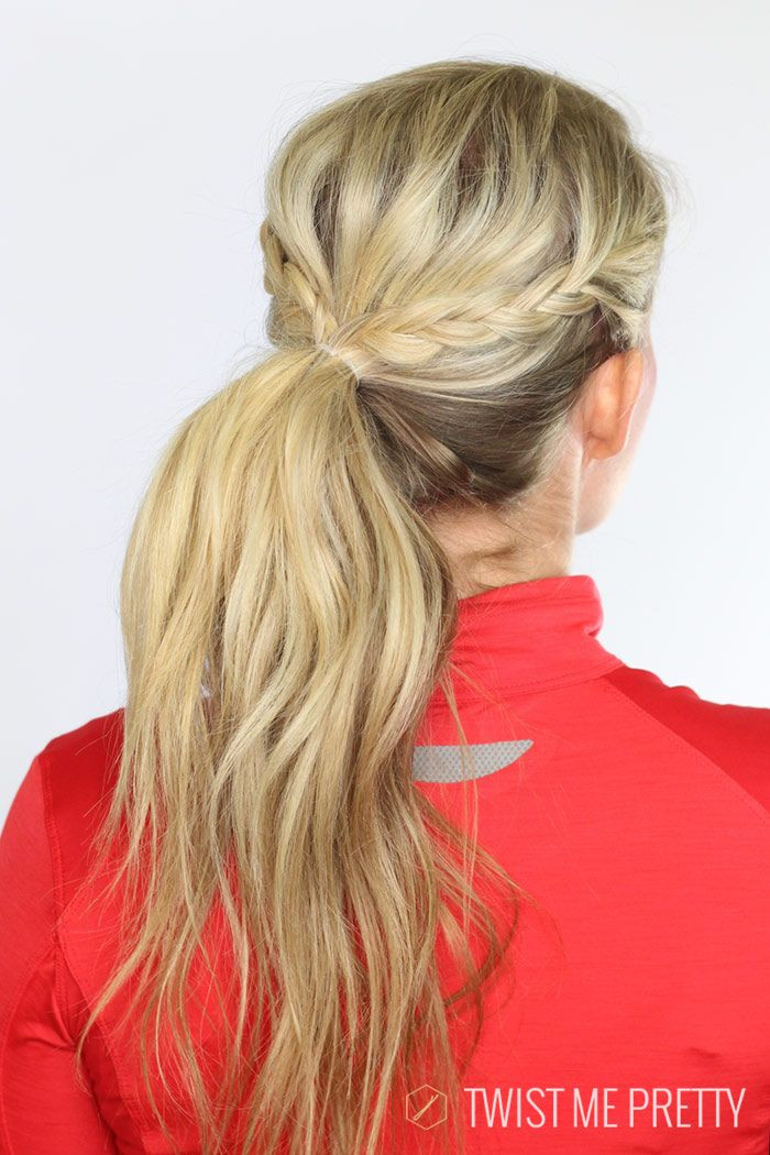 Braided Sections Into Low Ponytail — Hiking Hairstyles 2027