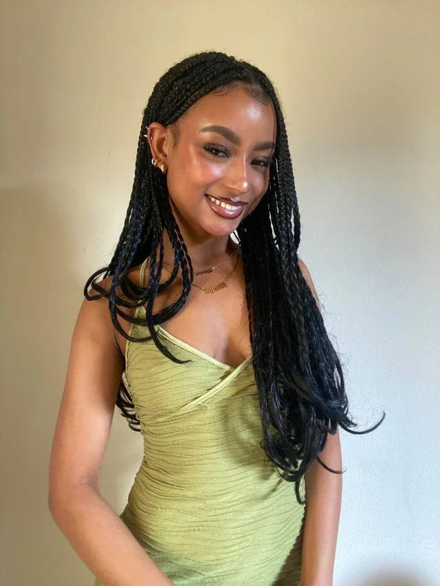 Goddess Effect Braids with Woven Strands Goddess Effect Braids with Woven Strands — Goddess Knotless Braids 2027