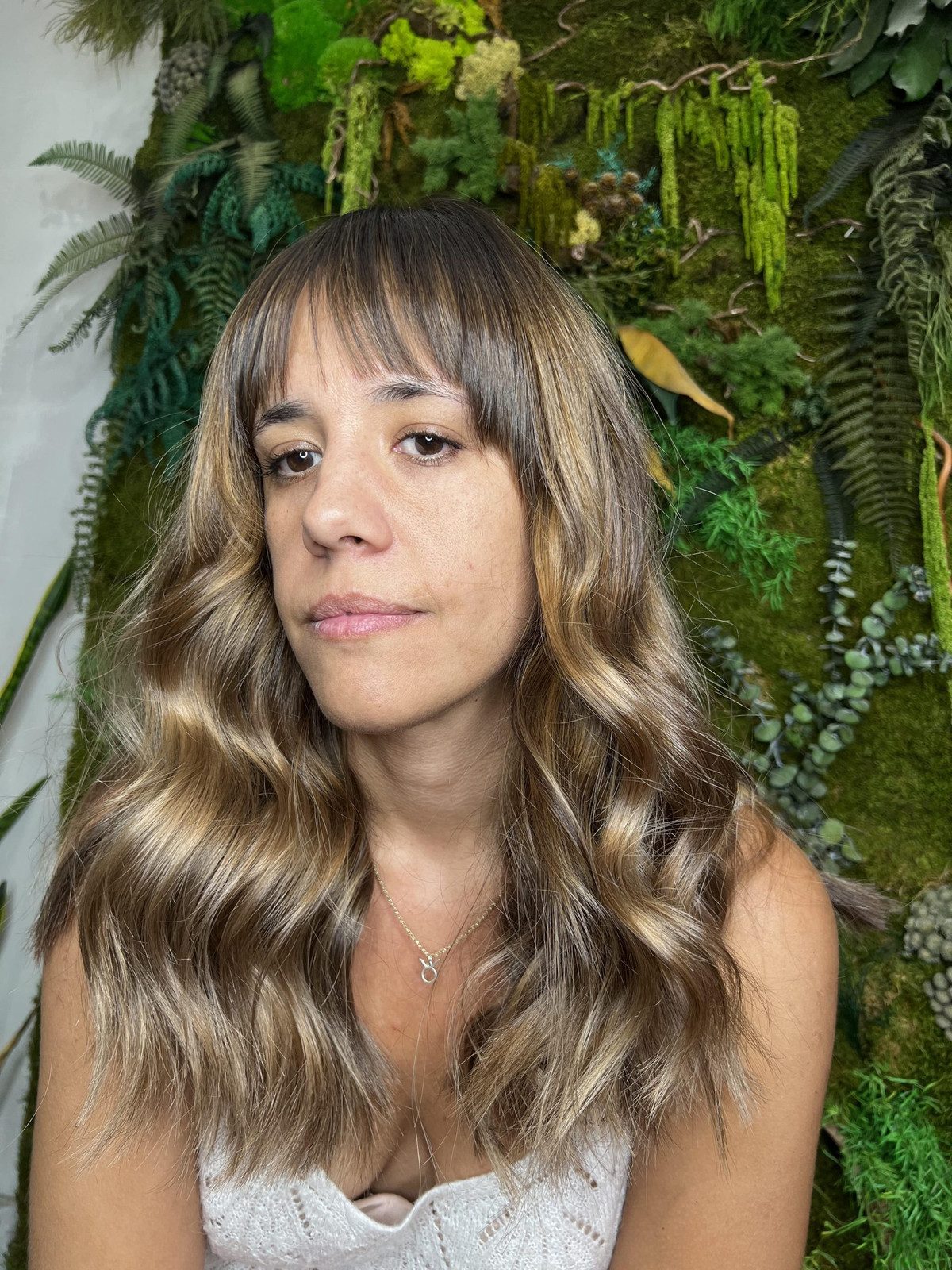 Collarbone Layers with Full Bangs Collarbone Layers with Full Bangs — Balayage Bangs 2027
